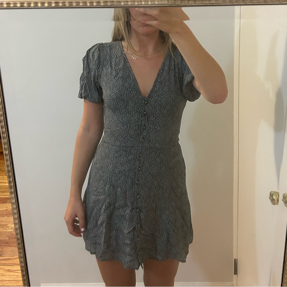 Abercrombie & fitch blue floral dress